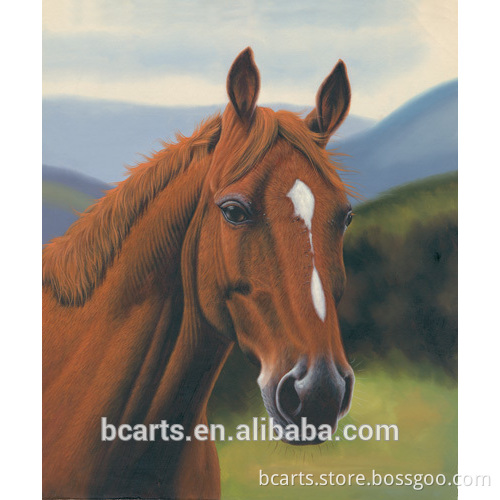 New high quality horse oil painting by number for wholesale